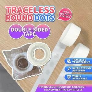 ✨ Ultra Strong Nano Round Dot Adhesive / Transparent Tape / Clear Film / Transparent Paper / Nano Technology Round Dots / High Stickiness Plastic / Thickness/Length/Width