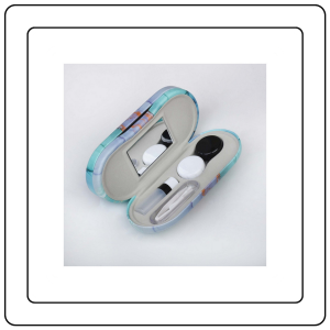 【JJ HOME】2 In 1 Spectacle Case / Double Layer Multi-Function Contact Lens Case / Dual Use Portable Case Holder