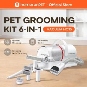 【SG Stock】HomerunPet Smart Pet Grooming Kit with Vacuum (Ultra Quiet 6-in-1 Tools)