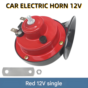 1 Pair Of 12V/24V Universal Snail Horns With Super Loud Volume For Cars Motorcycles Trucks Ships And Water-Resistant