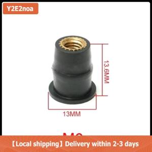 【Local shipping】 Motorcycle Tuning Windshield Rubber Nut N4m5m6 Brass Nut Expanded Rubber Well Nut Rivet Fastener