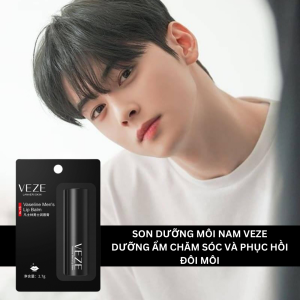 Son môi dưỡng ẩm VEZE cho nam giúp dưỡng ẩm giảm thâm môi căng mọng mặt nạ môi chống khô môi và dưỡng môi dành cho nam giới