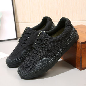 AU Double-layer rubber sole training shoes work shoes outdoor shoes construction site shoes agricultural field shoes safety shoes yellow rubber shoes training shoes
