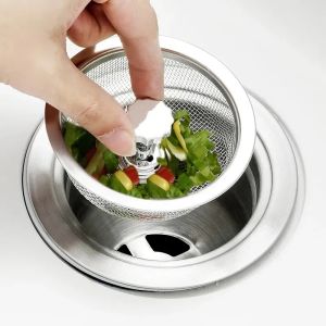 Stainless Steel Sink Strainer Waste Disposer Outfall Strainer Sink Filter Hair Sewer Outfall Kitchen Accessories Kitchen Tool