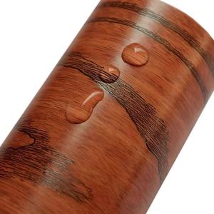 BHW High-Quality Wood Grain PVC Self Adhesive Wall Sticker for Living Room Safety Home Decor