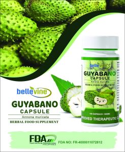 Bellevine Guyabano 100 Capsules – Natural Herbal Food Supplement for Immunity & Wellness Support