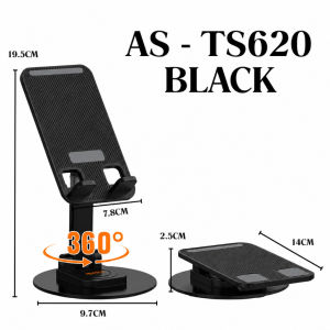 🔥IN STOCK🔥abodos AS-TS620 360° Metal Desktop Phone Holder 📱 For Mobile & Tablet Adjustable Angle