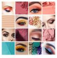 KISSMophy【35 Colors】 eyeshadow Makeup palette nude color matte eyeshadow with glitters set eyeshadow waterproof long lasting eye shadow palette set original Highly Pigmented Eye Shadow Glitter  Beauty Palette Matte Shimmer eye shadow multi-colored. 
