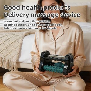 SINGLE Hot Compress Foot Massager Foot Fascia Deep Tissue Foot Heated Massager Multi-Function with Heat Compress Foot Soles Massage Device Relieve Foot Pain