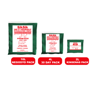 SIKSIK DIY Dishwashing Liquid Kit (2L 4L & 16L Yield)  Easy Mix Formula - Lemon Scent