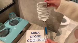 Curved Bristle Scalp Massage Hair Brush for Curly Wavy Hair Styling