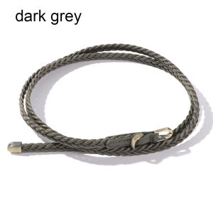 ZYJC Fashion Candy Color Graceful Adjustable Belt Dress Strap Faux Leather Belts Thin Skinny Waistband