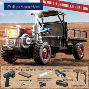 JDD[Fast Delivery][Original Available]JJRC New Handheld Tractor C8836 Fully Proportional 4wd Simulation Tractor ChildrenS Rc Toy Remote Control Car