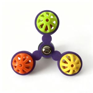 IPIE2 Chewable Bells Parrot Wheel for Chewing Beak Grinding Interactive Colorful Parrot Spinner Safe Easy Installation Parrot Enrichment Roller Toy Mental Stimulation