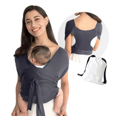 TIDEBUY Baby Carrier 0 to 12 Months Carrier for Baby Soft Carriers with Kangaroo Sling Wrap for Newborn Easy to Wear