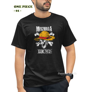atasan pria kaos anime one piece mugiwara logo