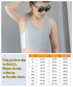 Plus Size Available Chest Binder Adjustable Short Buckle Breathable Breast Binder Les Tomboy Trans Non Bandage Vest