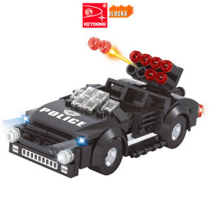 KEYIXING 150Pcs Swat Police Car Bricks (16520) Raion Educational Building Blocks