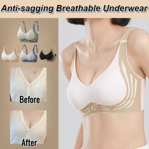 VEIMIA กางเกงชั้นในไร้ตะเข็บยกกระชับ ป้องกันการหย่อนคล้อย ไม่มีห่วงเหล็ก กางเกงชั้นในระบายอากาศปรับได้