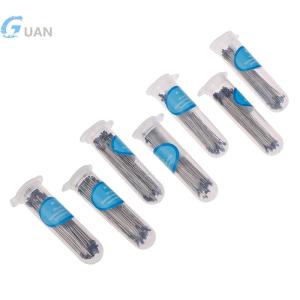 [COD] GUAN เข็มสเตนเลสสำหรับตรวจแมลงเข็ม100ชิ้นสำหรับการทดลองทางทันตกรรมของโรงเรียน