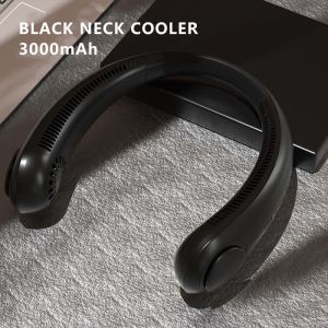 3000mAh Bladeless Leafless Neck Cooler Sport Hanging Neck Fan Charging Portable Foldable USB Air Cooler
