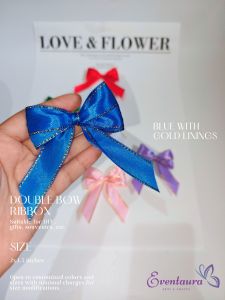 1pc Handcrafted Double Ribbon Bow Satin Perfect for Holiday Decorations DIY Gift Wrapping Souvenirs for Birthday Weddings