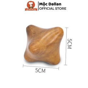 Dụng cụ ấn huyệt lòng bàn tay hình lục giác bằng gỗ dụng cụ massage tay lăn tay