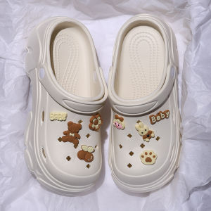 [Free Shipping] EVA womens clogs 2026 new summer thick-soled outdoor beach non-slip closed-toe sandals for women