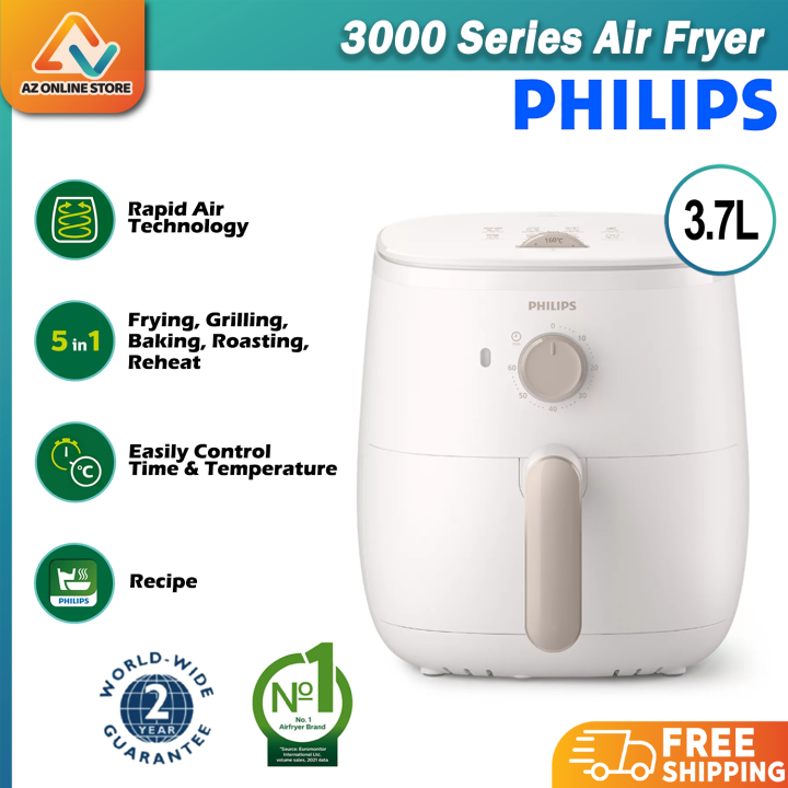 NEW MODEL PHILIPS 3000 Series Compact Air Fryer HD9100 (HD9100
