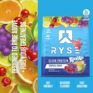 Ryse Clear Protein | 100 Calories | 22g Protein | Zero Sugar | Refreshing | Lazada Singapore