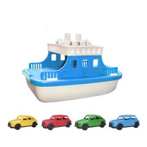 Ferry Boat with 4Car Bath Swimming Toys Kids Bath Toy Floating Vehicle Bathtub Bathroom Pool Beach Toy Set for Toddlers2026