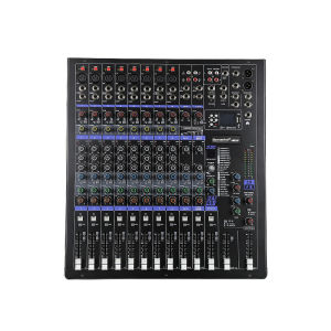 SOKC MT12 audio mixer 12 Input Channels Mixer Sound System with Bluetooth/USB/MP3 playback professio