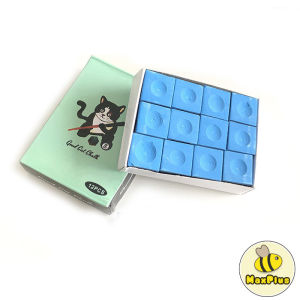 MaxPlus 12Pcs/set Billiard Chalk Original Snooker Billiard Chalks Blue Pool Cue Chalk