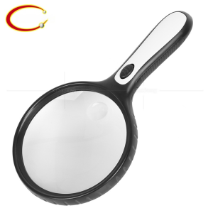 Large Handheld Reading Magnifier Double Optical Lens Reading Led Lamp Magnifier for the Elderly