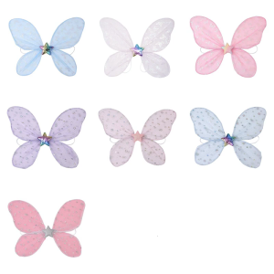 Fairys ปีกปีกนางฟ้าผีเสื้อสำหรับชุดคอสเพลย์คริสต์มาสฮาโลวีน/ถ่ายภาพ/การแสดง