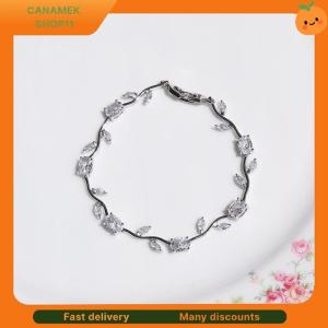 ❣️❣️❣️ Cubic Zirconia Colorful Leaf Jewelry Set Crystal Necklace Earrings for Bridesmaid Wedding Party Gift Idea