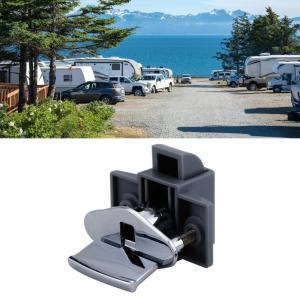 Upgrades Keyless Push Button Cabinet Lock ABS Cabinet Latches Quick Installation for Secure Storage in Moving Vehicles