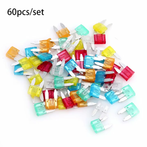 130pcs Car Fuses Holders Set 12/16AWG Wire Accessory for Automotive Use Includes 14 Assorted Standard Flat Fuses