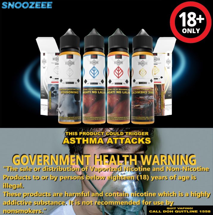 MO RICHMAN'S 60ML PREMIUM FREEBASE JUICE LEGIT Lazada PH