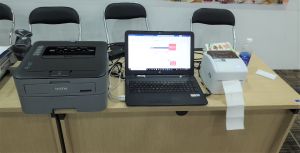 Máy in nhãn Xprinter 420bm usb và Lan in qua app và máy tính