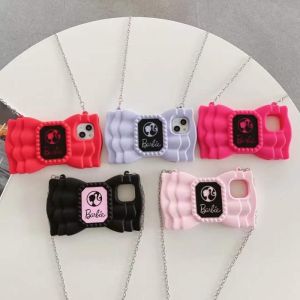 Case BARBIE Tali Rantai iPhone 7/8/SE 2020/7Plus/8Plus/11/11Pro/11 Pro Max/12/12 Pro/12 Pro Max Softcase Colorful Barbie Viral Anti Shock