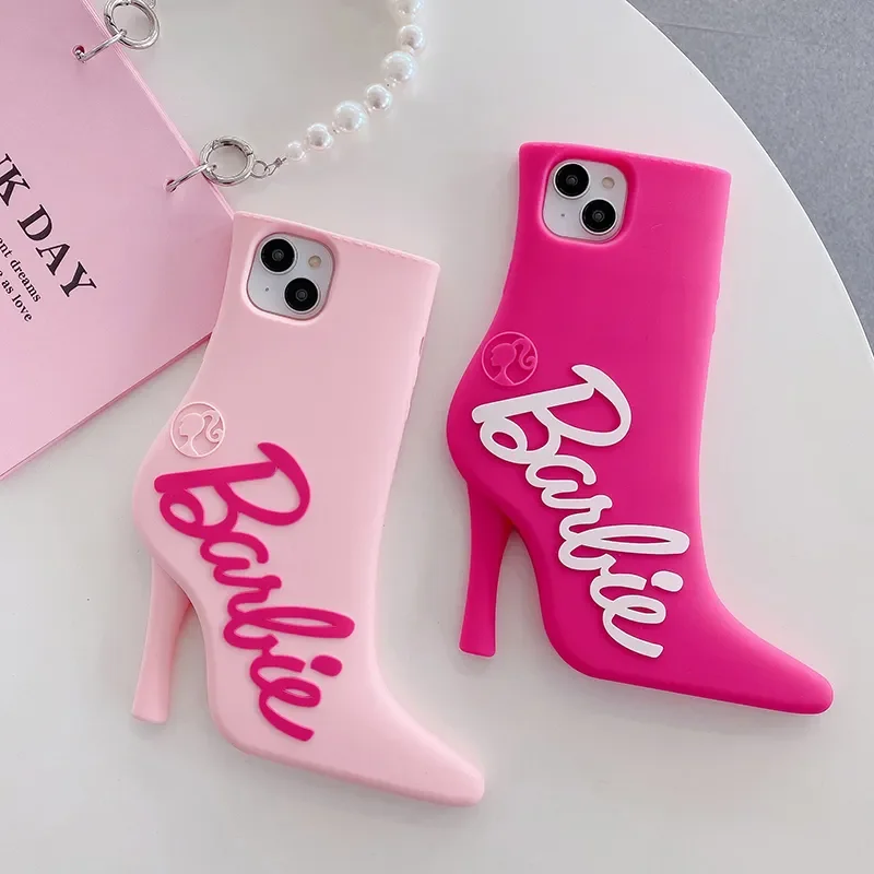 Unique Barbie Girl High Heels Phone Case Compatible for iPhone 14 13 12 Pro Max 11 14promax Back Cover Silicone Camera Protection Drop Resistant Casing Lazada