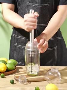 【Ship in 24H】雪克杯 hand shaker雪克杯奶茶店用品带刻度耐摔不掉色手摇调酒器柠檬茶雪克壶套装 现货 6.11