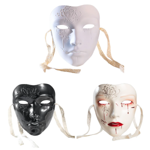 Halloween Costume Mask Hand Painted Mask Full Face Mask For Women Men Cosplay Enthusiasts Masquerade Decoration Mask