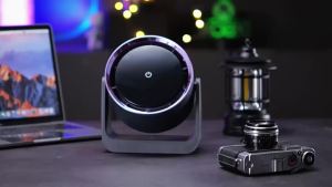 (Ship in 24hrs)Multifunctional Fast Air Circulating USB mini Fan Portable rechargeable Electric Wall-Mounted Desktop Fan High speed brushless Motor