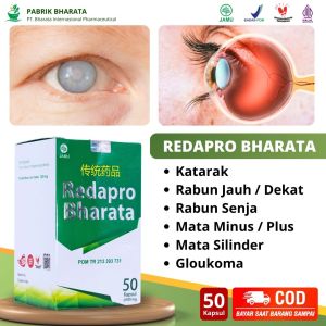 Redapro Bharata Herbal Kapsul Penambah Kesehatan Mata - Pengobatan Radang Mata & Katarak Asli & Halal