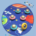 Curling Game Indoor Operated Hovering Curling Set Fun Family Game for Kids and Adults 6 Curling Stones and Floor Mat Sport Party Game Equipment Age 3+. 