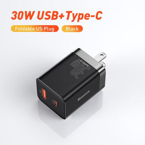 Sạc Nhanh Nhỏ Gọn Baseus Super Si Pro Quick Charger C+U 30W