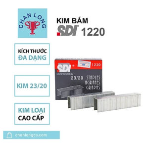 Kim bấm giấy lớnghim bấm chính hãng SDI 1220-23/20(180 tờ)1000pcs cho máy bấm kim lớndập ghim đạithép không rỉ