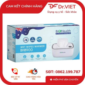 MÁY LÀM ẤM KHĂN ƯỚT BIOHEALTH BH8900 - Làm ấm khăn nhanh và đồng đều điều chỉnh nhiệt độ phù hợp màn hình LED sức chứa 80 khăn nguồn USB giữ khăn ấm tiện lợi cho mẹ và bé tại nhà